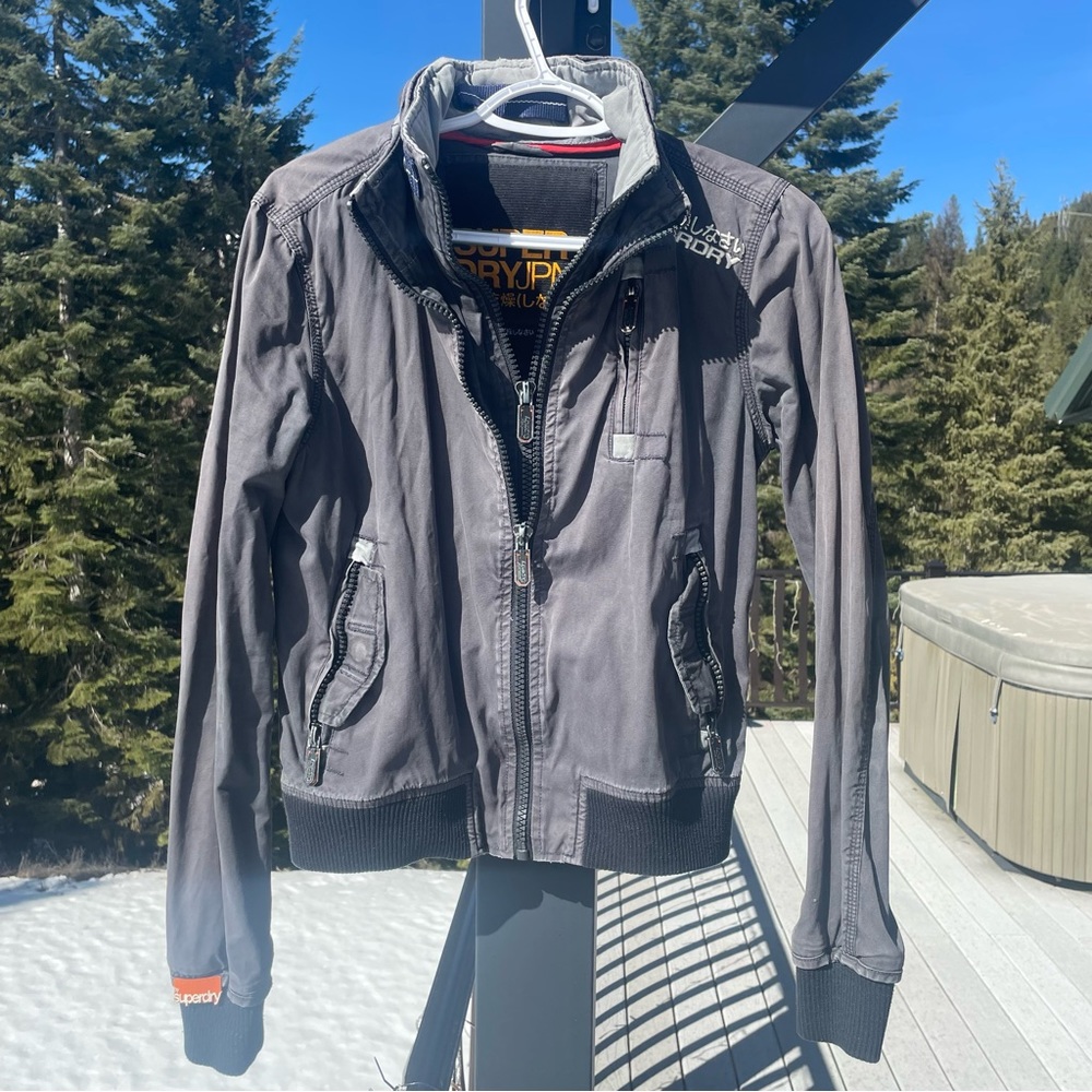 Superdry Japan Distressed Moody Bomber Jacket